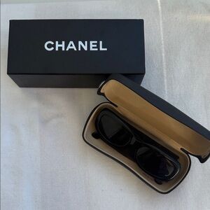 CHANEL Black Sunglasses